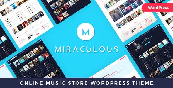Miraculous v2.0.6 – WordPress 在线音乐商店主题