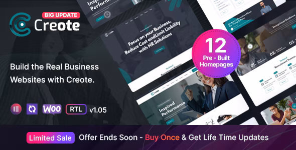 Creote v2.9.2 – WordPress 咨询业务主题