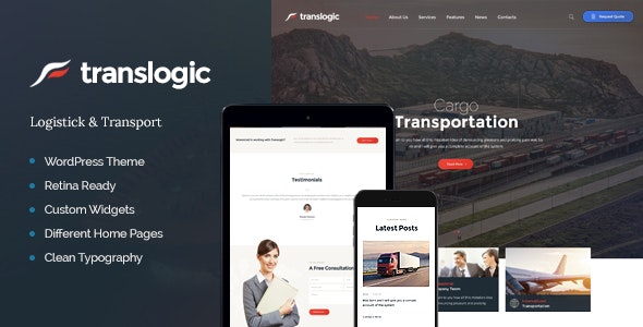 Translogic v1.2.10 – WordPress 物流运输主题