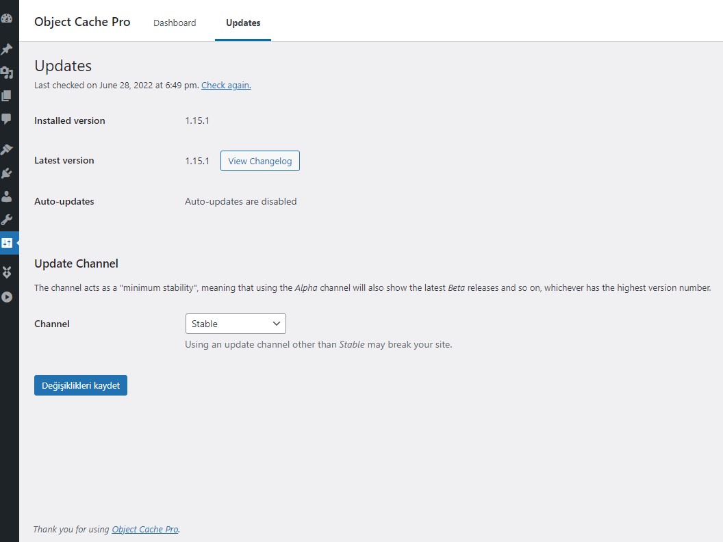 Redis Object Cache Pro v1.25.1