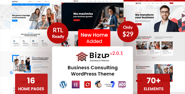 Bizup v2.1.8 – 商务咨询 WordPress 主题