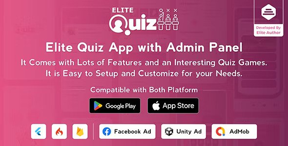 Elite Quiz v2.3.8 – 问答游戏 – Flutter 完整应用程序 + 管理面板