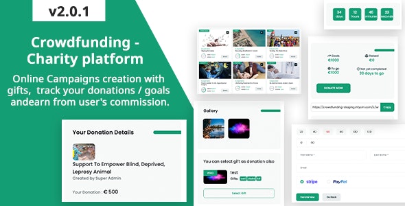 Crowdfunding v3.0.2 – Fund raising platform / Charity / Donation