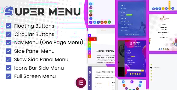 Super Floating and Fly Menu v2.2.9 – Sticky, side, one page navigator, off-canvas menu plugin for WordPress
