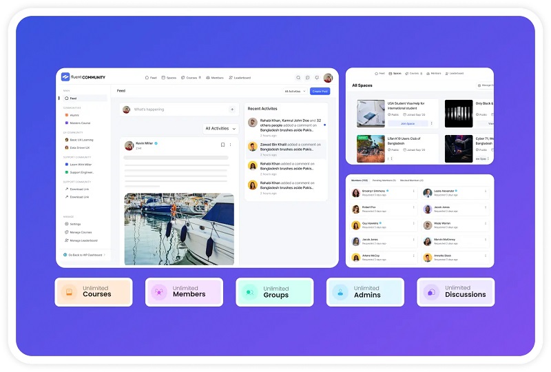 Fluent Community Pro v2.1.0 – WordPress 最快的社区插件