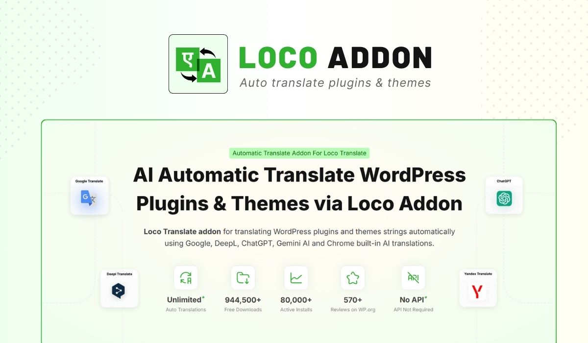 LocoAI v2.2.4 – Auto Translate for Loco Translate (Pro)