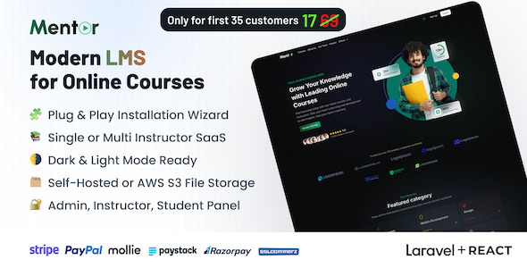 Mentor LMS v4.4.0 – 学习管理系统