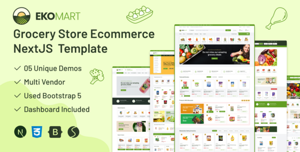 Ekomart v1.0.4 – eCommerce React NextJS Template + Admin Dashboard