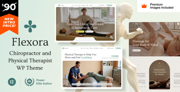 Flexora Chiropractors Message and Physical Therapists WordPress Theme v10